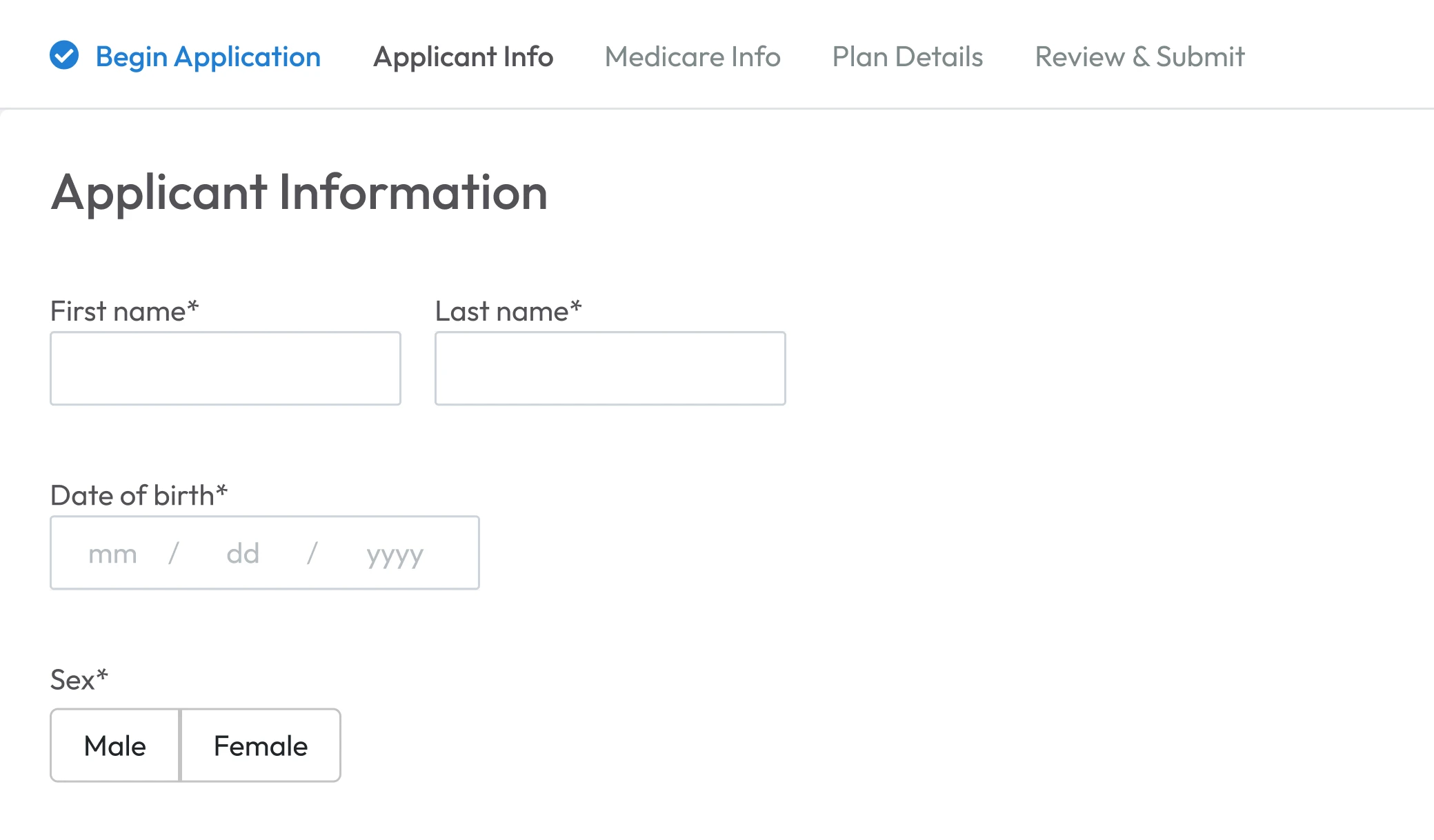 Illustration of Medicare Enrollment form