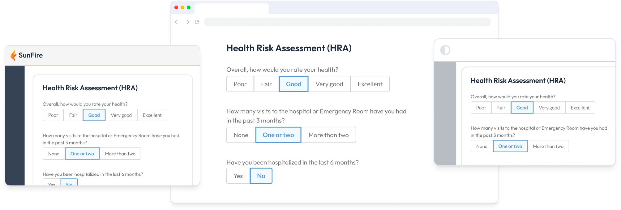 Illustration of HRA integration options